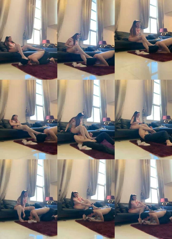 【微希HPL】变态邻居偷内内被抓，超性感护士装【34分钟】【标清】